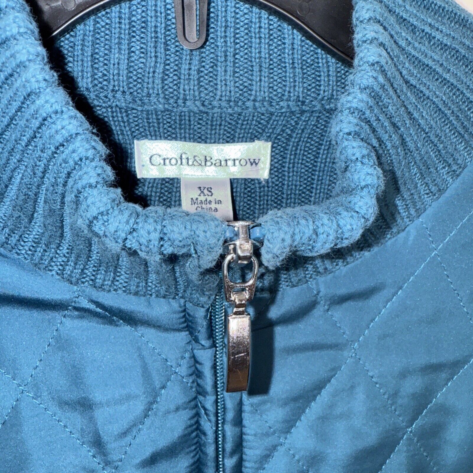 Croft & Barrow Croft & Barrow Women’s Jacket XS Quilted Mock Neck Sweater Size XS / US 0-2 / IT 36-38 - 8 Thumbnail