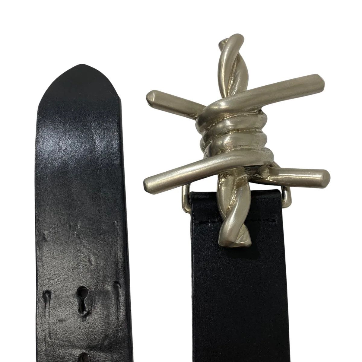 Maison Margiela AW08 Artisanal Barbed Wire Leather Belt Size ONE SIZE - 5 Thumbnail