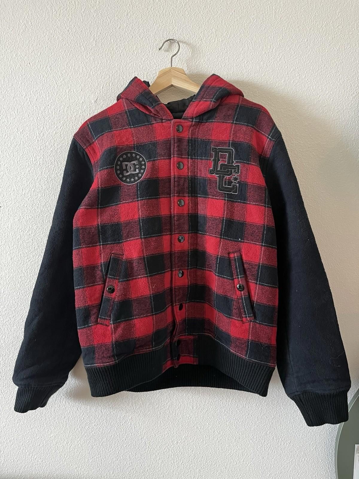 DC Y2K DC SKATE PLAID CHECKERED ZIP UP HOODIE GRUNGE M Size US M / EU 48-50 / 2 - 1 Thumbnail