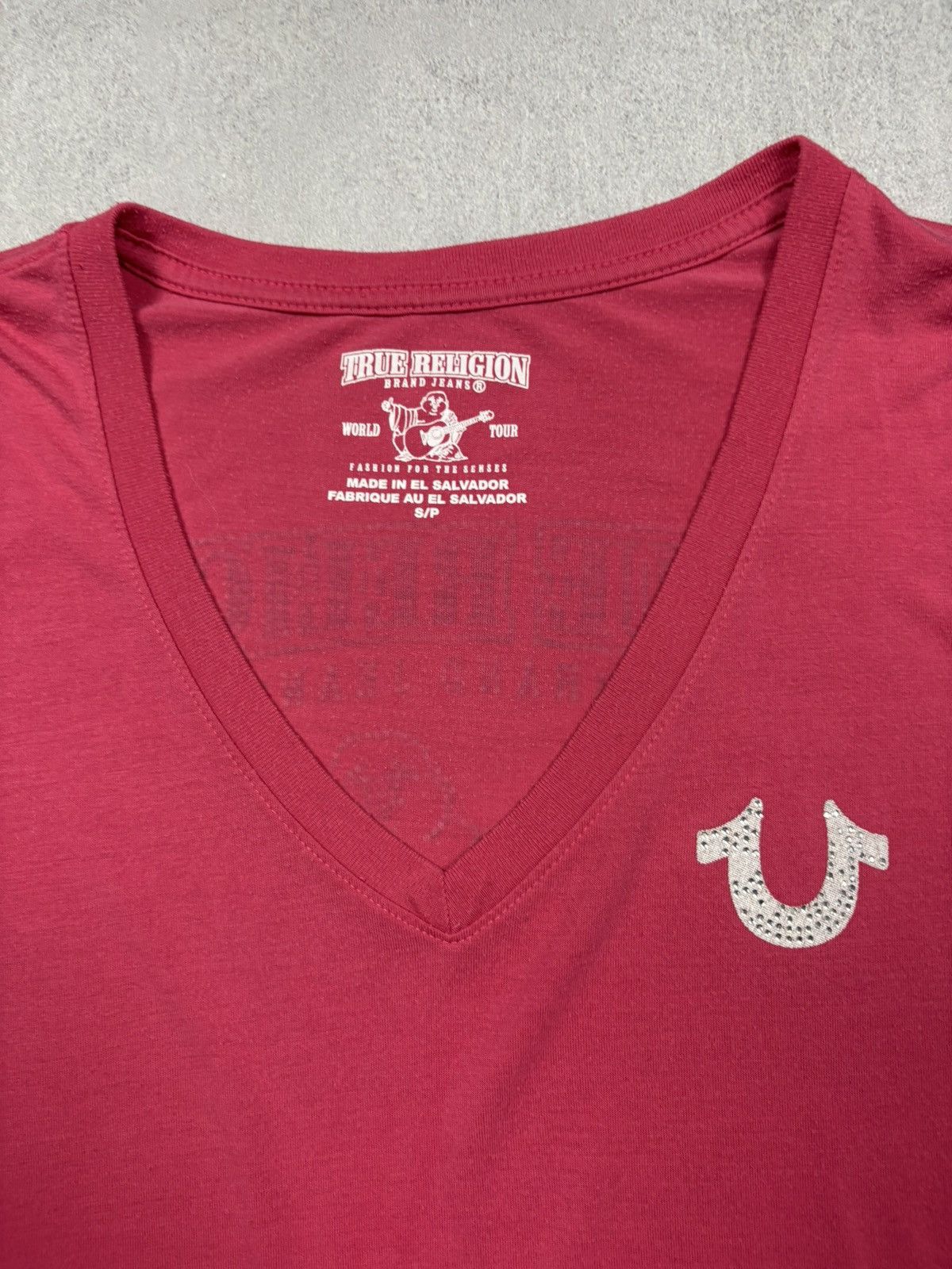 True Religion Vintage 2000s True Religion Y2K Rhinestone Big Logo Tee S Size S / US 4 / IT 40 - 13 Thumbnail