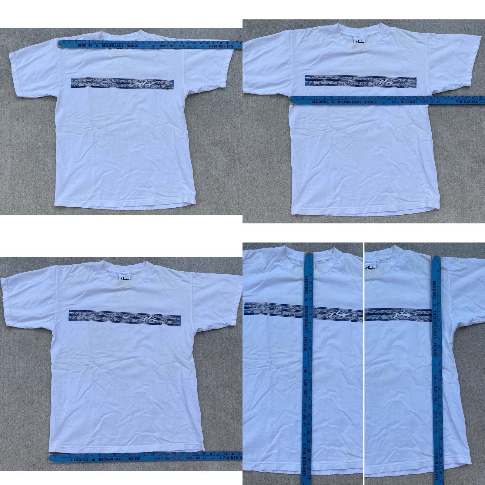 Rusty VINTAGE Rusty T Shirt Logo Tee Front Back Graphics Surf Beach Worn Stain M Mens Shirt M White Cotton Logo Beach 90s Vintage Rusty Brand Tee Size US M / EU 48-50 / 2 - 11 Thumbnail