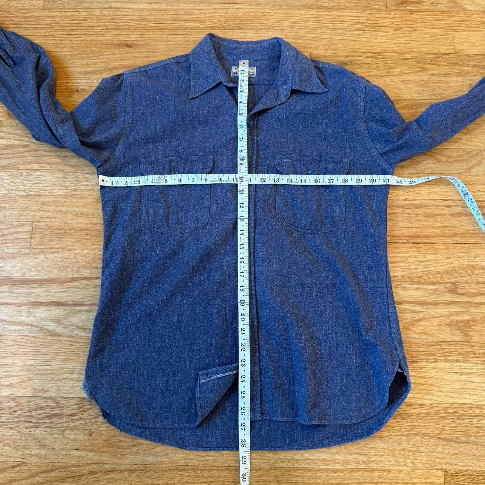 Dry Bones Dry Bones Japan Indigo Selvedge Work Shirt Medium Size US M / EU 48-50 / 2 - 3 Thumbnail