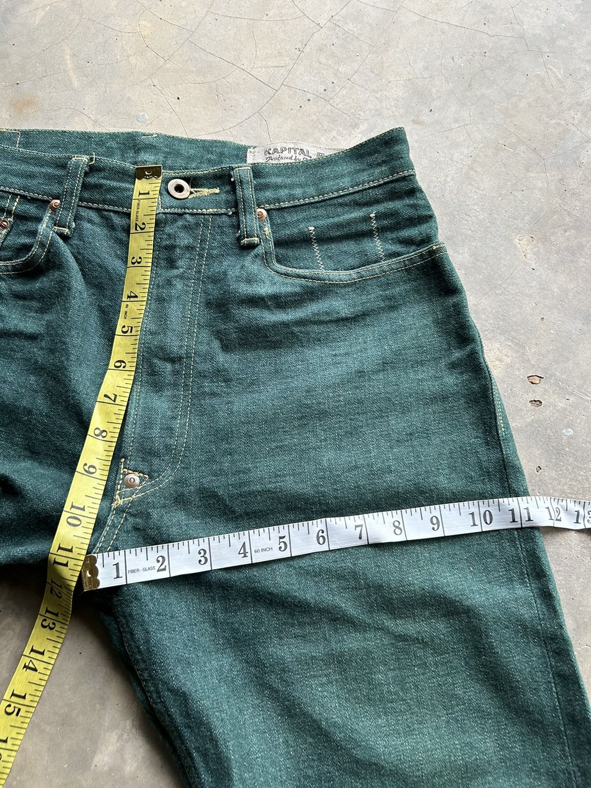 Kapital × Kapital Kountry Flare Kapital Selvedge Buckle Back Kiro Hirata Denim 🎌☠️ Size US 31 - 18 Thumbnail