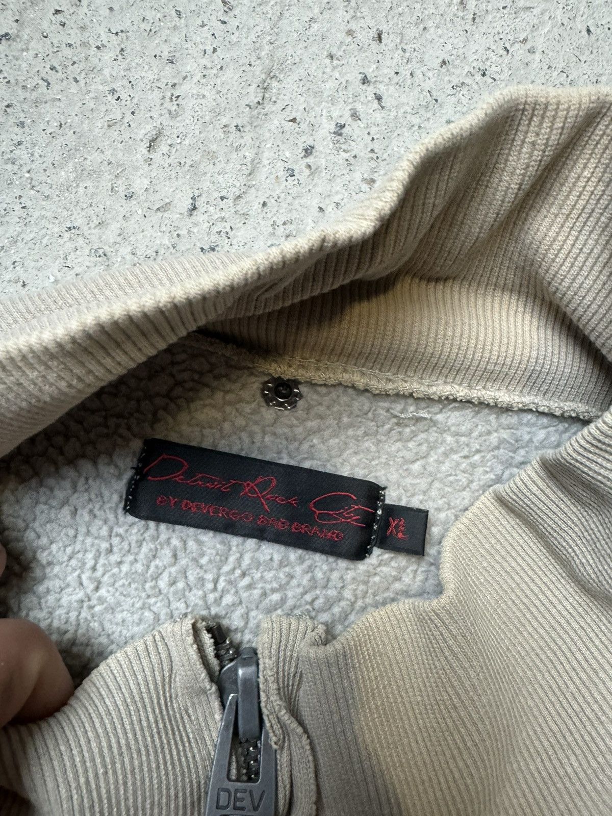 Japanese Brand × Vintage Vintage Y2K Devergo Patchwork Faded Avantgarde Zip Up Hoodie Size US XL / EU 56 / 4 - 9 Thumbnail