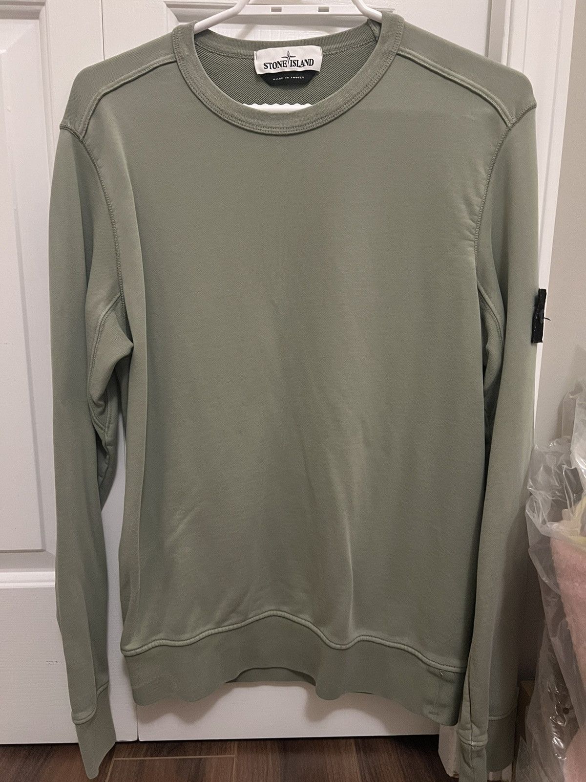 Stone Island STONE ISLAND COTTON FLEECE GARMENT DYED CREWNECK SWEATER Size US M / EU 48-50 / 2 - 1 Thumbnail