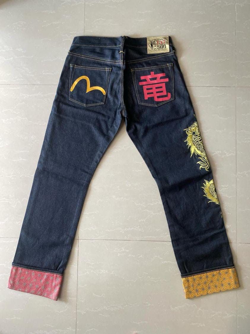 Evisu × Japanese Brand × Vintage Jeans Evisu Limited Collector Edition Year Of Dragon Size US 30 / EU 46 - 5 Thumbnail