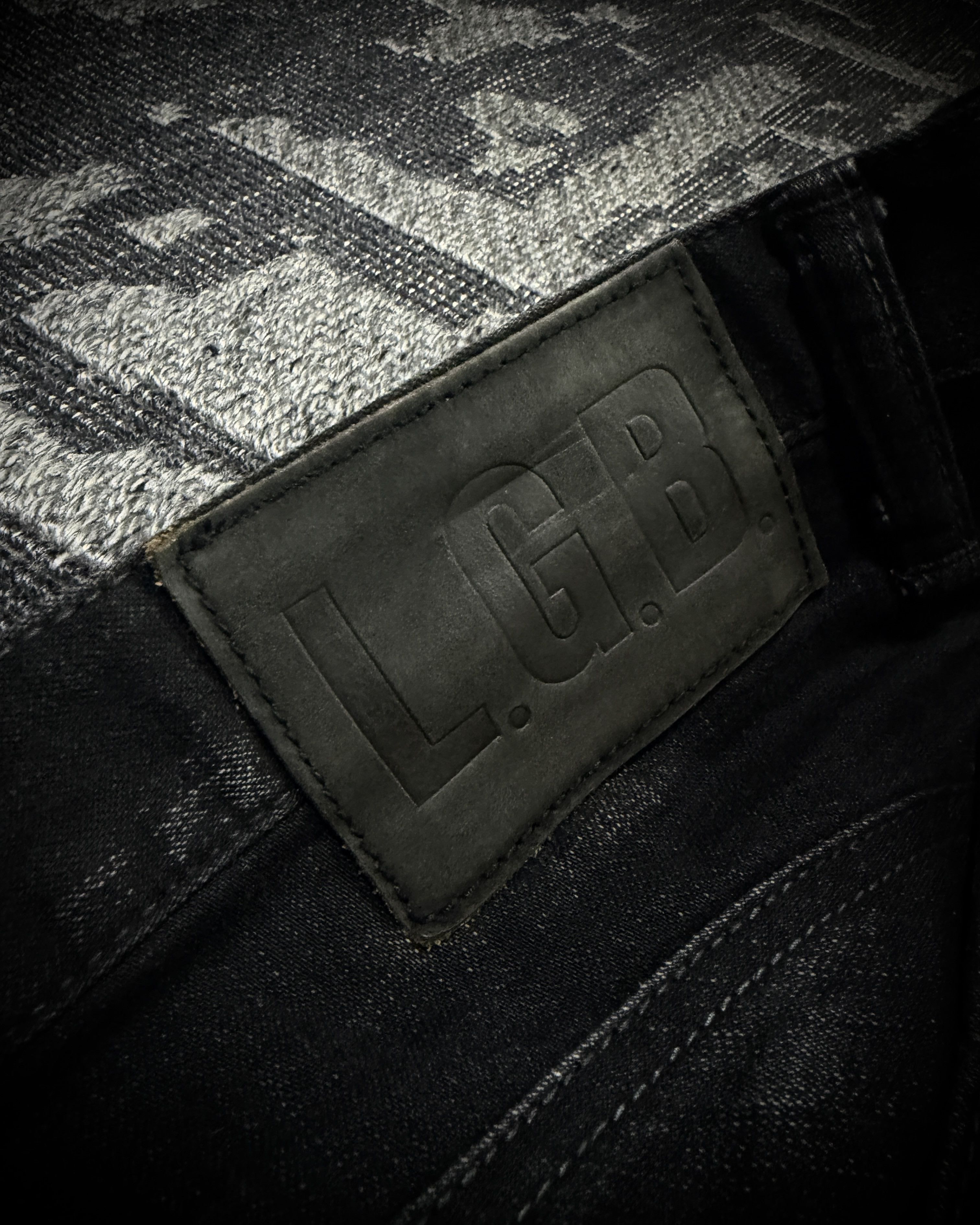 Le Grande Bleu (L.G.B.) LGB S-WOLF Zip Biker Slim Flare Denim Size US 32 / EU 48 - 11 Thumbnail