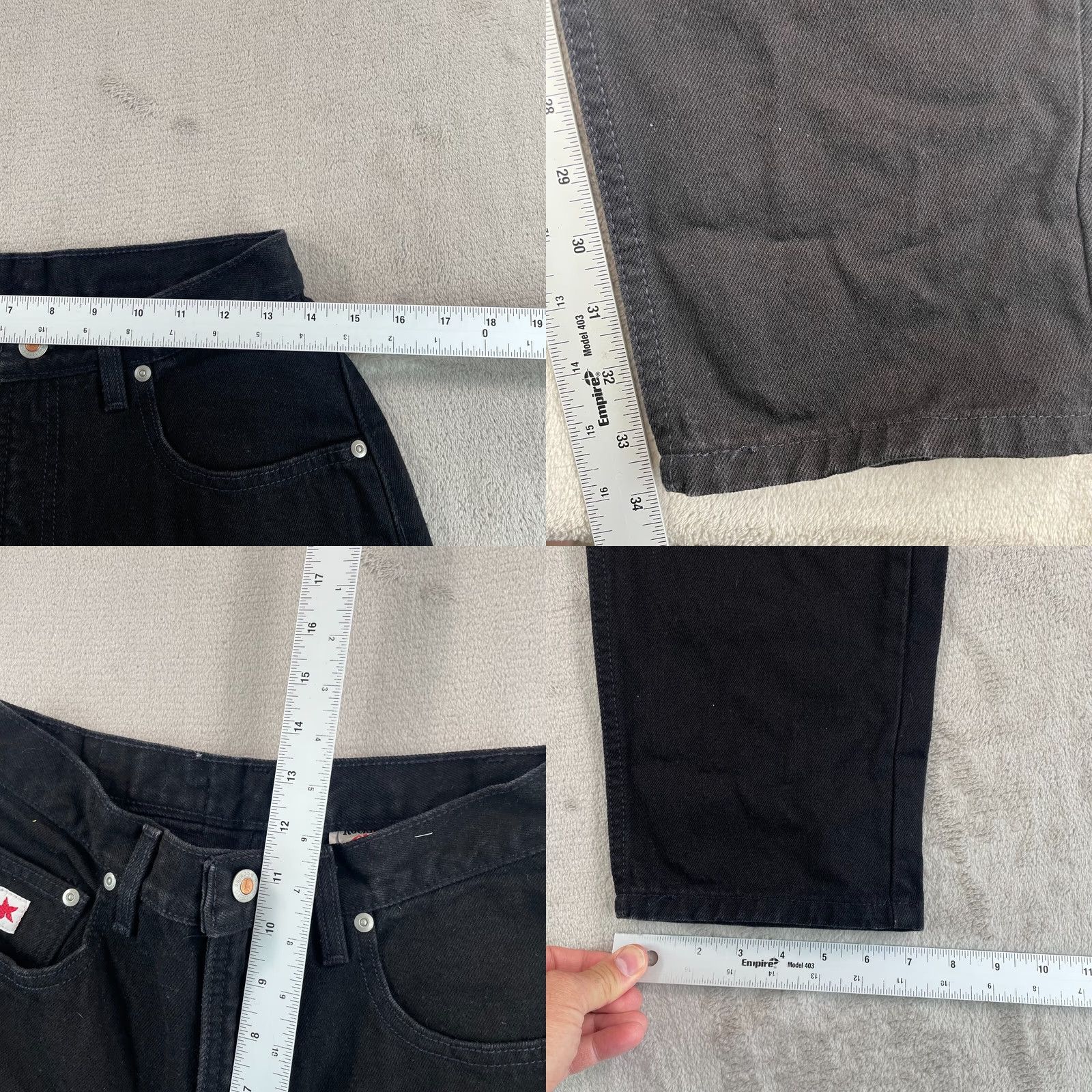 Vintage Authentic Rockies Jeans Women 27 Black Relaxed Straight Leg Jeans Mens? Size 27" / US 4 / IT 40 - 8 Thumbnail
