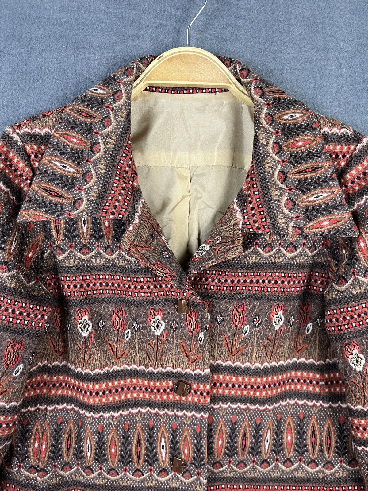 Native × Vintage Native Style Blazer Jacket Size S / US 4 / IT 40 - 3 Thumbnail