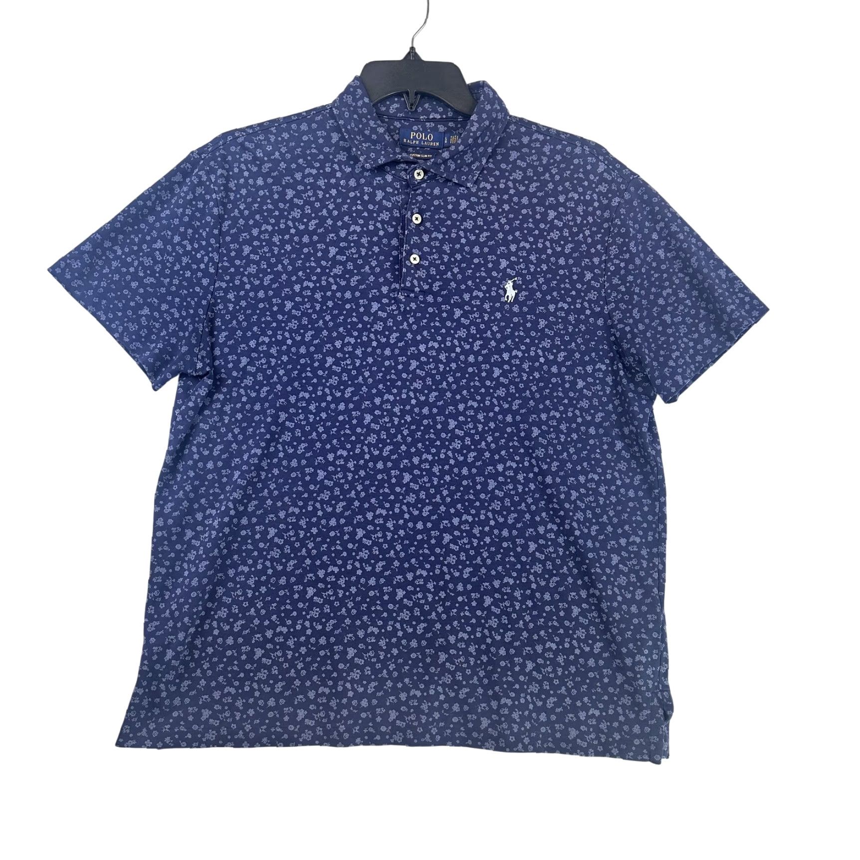Polo Ralph Lauren Polo Ralph Lauren Shirt Mens Large Blue Floral Custom Slim Fit Short Sleeve Size US L / EU 52-54 / 3 - 2 Thumbnail