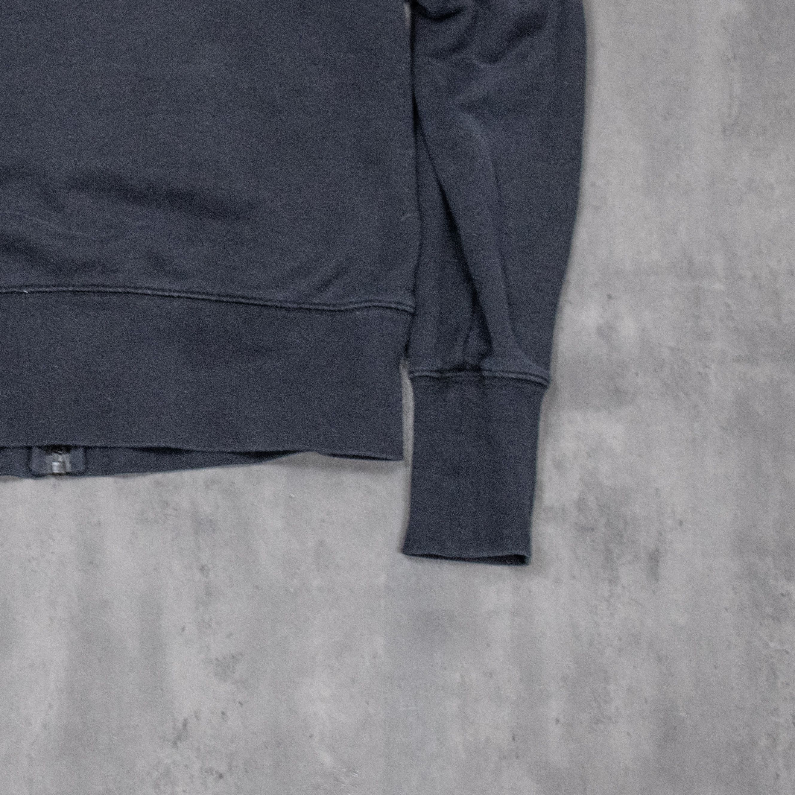 Nike Y2K 2000's 00's Nike Grey Tag Black Big Logo Zip Up Hoodie Size US M / EU 48-50 / 2 - 7 Thumbnail
