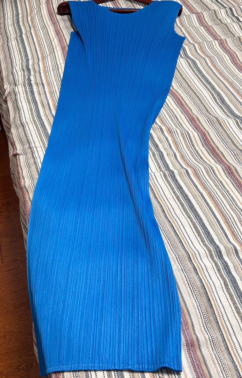 Issey Miyake issey miyake size:one size Blue dress Size XXS / US 00 / IT 34 - 1 Thumbnail