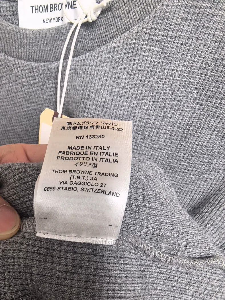 Thom Browne Thom Browne Waffle Sweatshirt Size US XL / EU 56 / 4 - 6 Thumbnail
