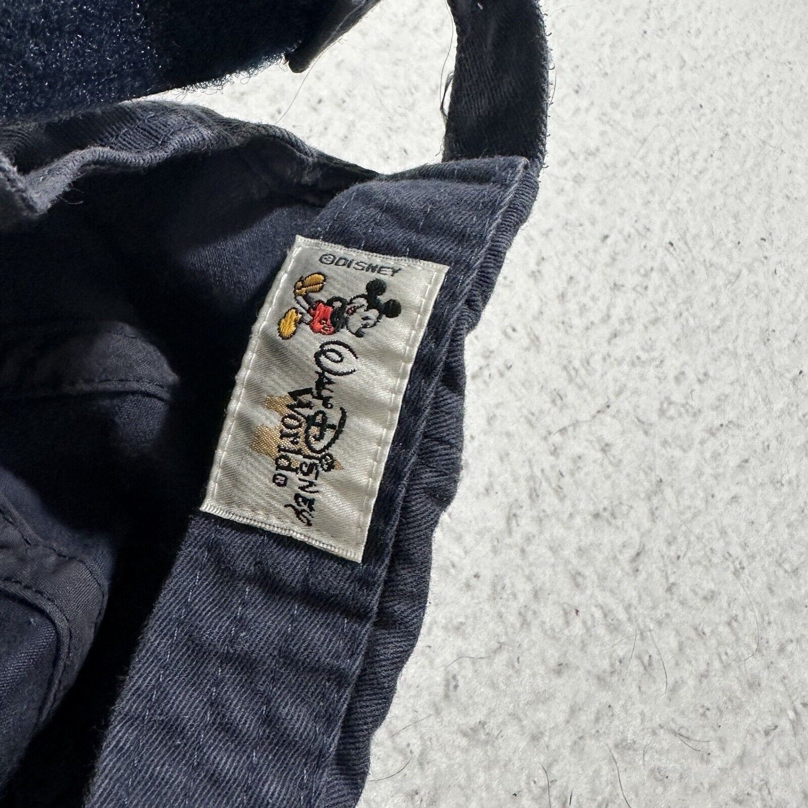 Disney Vintage Disney Golf Baseball Cap Hat Navy Blue Disney World Size ONE SIZE - 10 Thumbnail