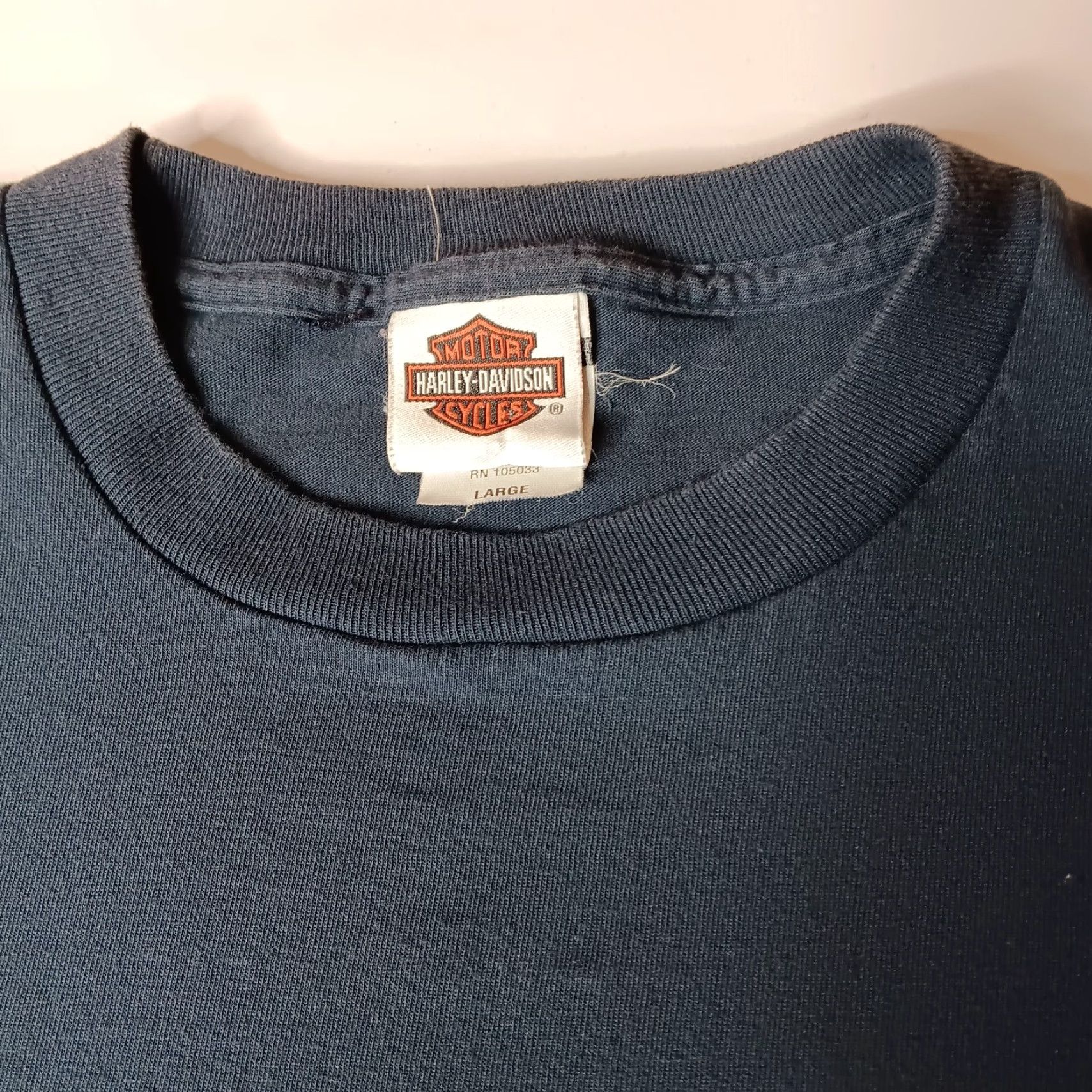 Harley Davidson Harley-Davidson Shirt L Adult Black Skull Myrtle Beach 2007 Single Stitch Beach Biker Size US L / EU 52-54 / 3 - 6 Thumbnail