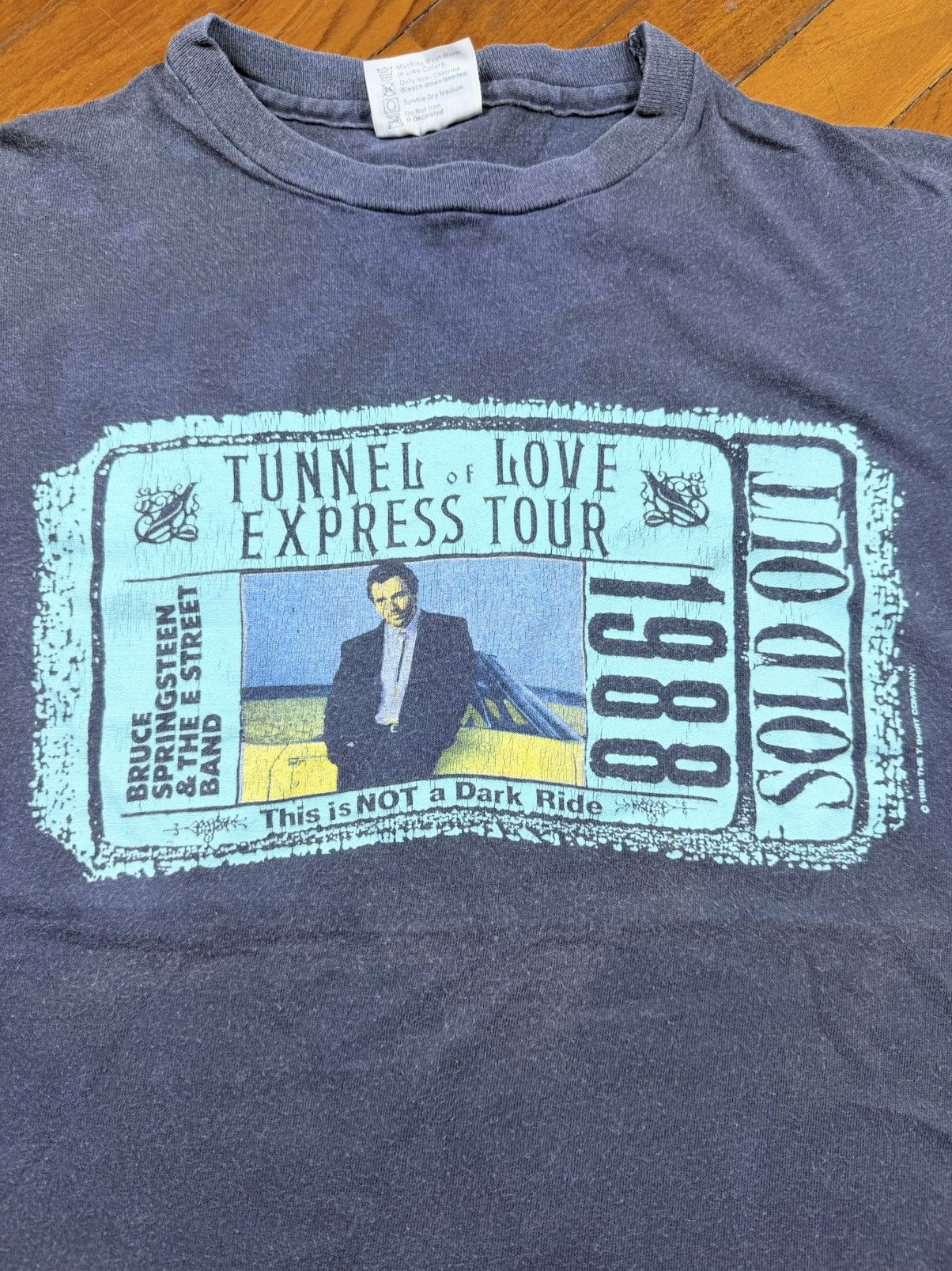 Band Tees Vintage 80s Bruce Springsteen "Tunnel of Love Express Tour Size US L / EU 52-54 / 3 - 1 Thumbnail