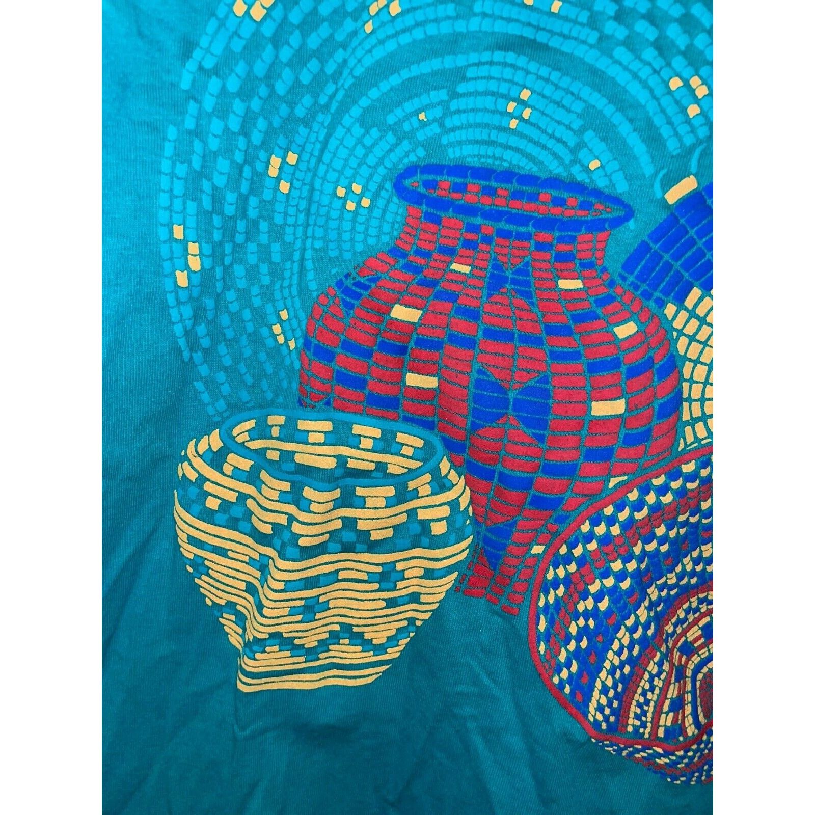 Jerzees Vintage Santa Fe Native American Shirt Pottery Tee VTG 90s M Size US M / EU 48-50 / 2 - 4 Thumbnail