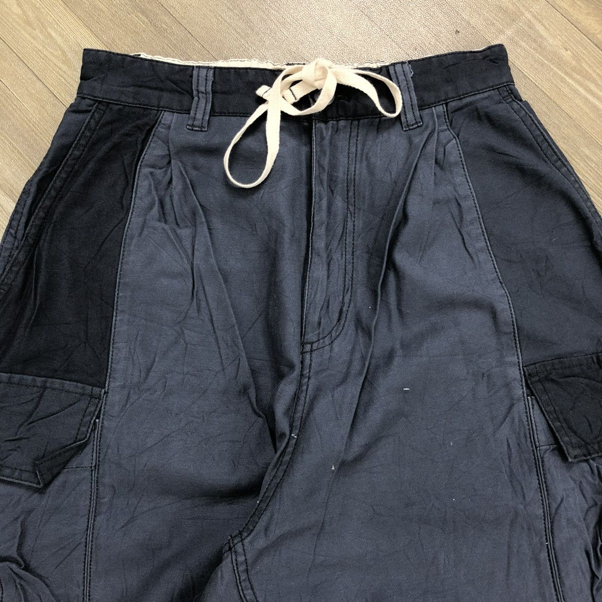 Japanese Brand 2000s Niko And Patchwork Lgb Goa Bondage Cargo Baggy Pants Size US 26 / EU 42 - 4 Thumbnail