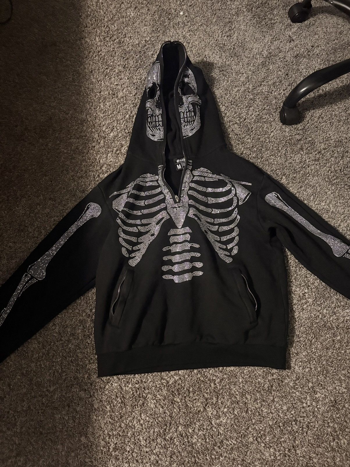 GUAPI limited edition skeleton gaupi hoodie Size US M / EU 48-50 / 2 - 2 Thumbnail