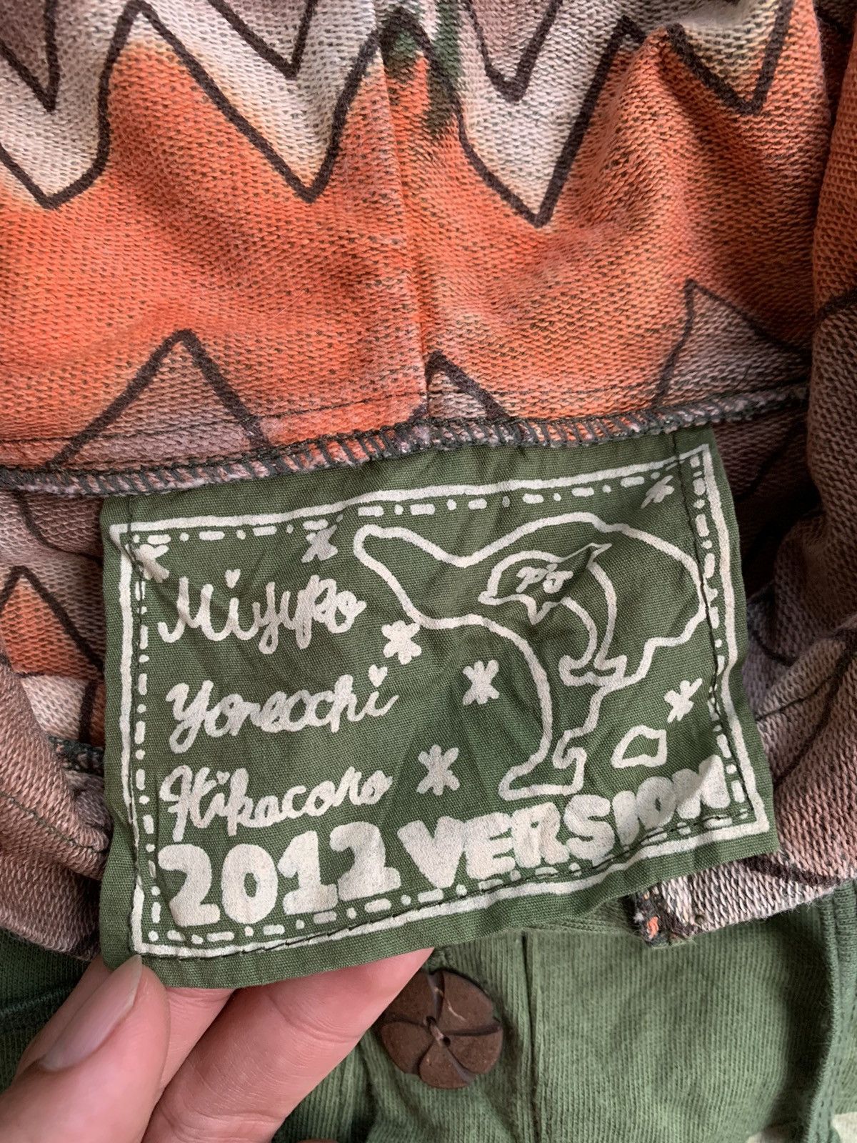 20471120 × Beauty Beast × Japanese Brand 2000s Undefined Rote Rosa Patchwork Green Hoodie Size US M / EU 48-50 / 2 - 4 Thumbnail