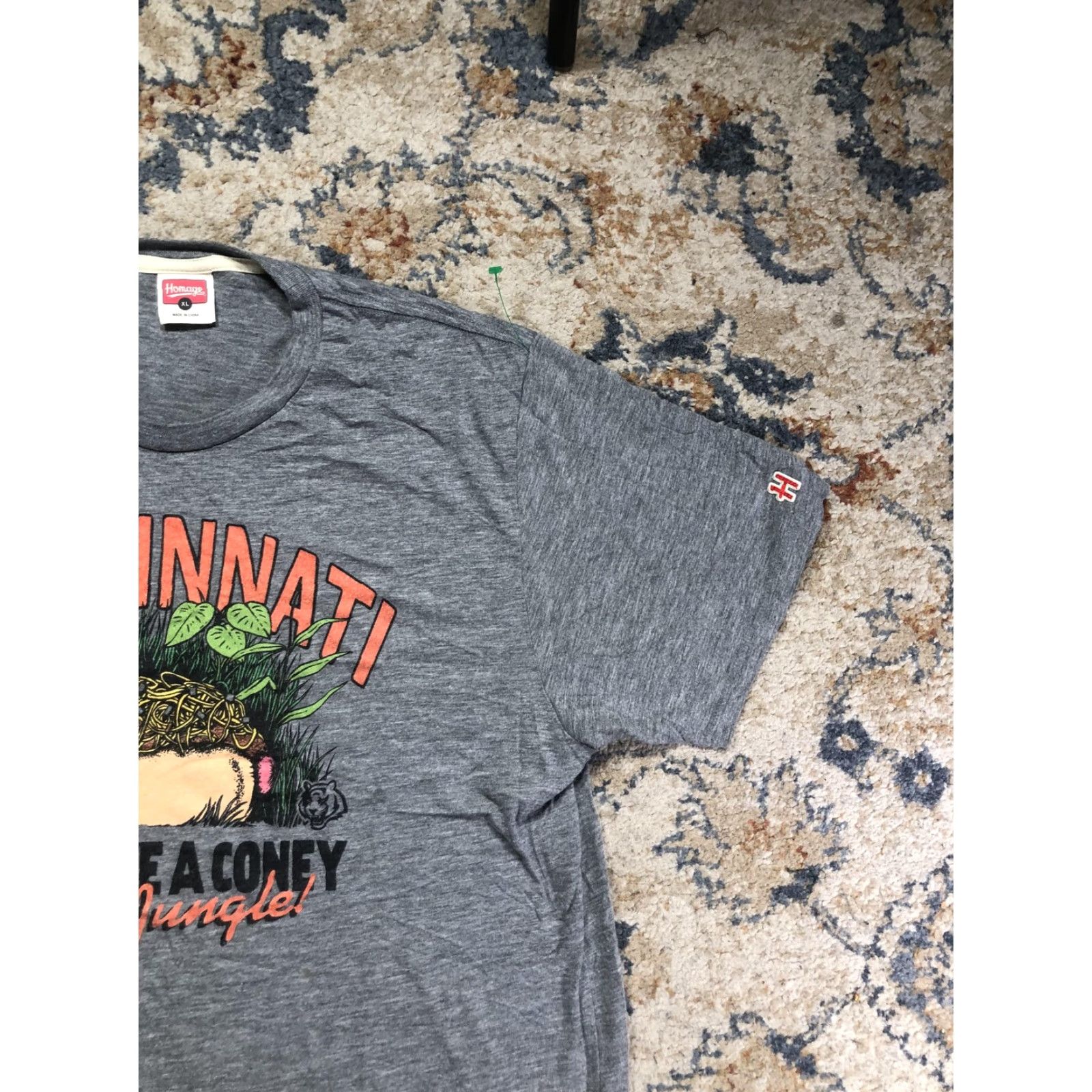 Vintage Homage Shirt Mens XL Gray Cincinnati Coney Graphic Tee Jungle Lets Have A Coney Size US XL / EU 56 / 4 - 4 Thumbnail
