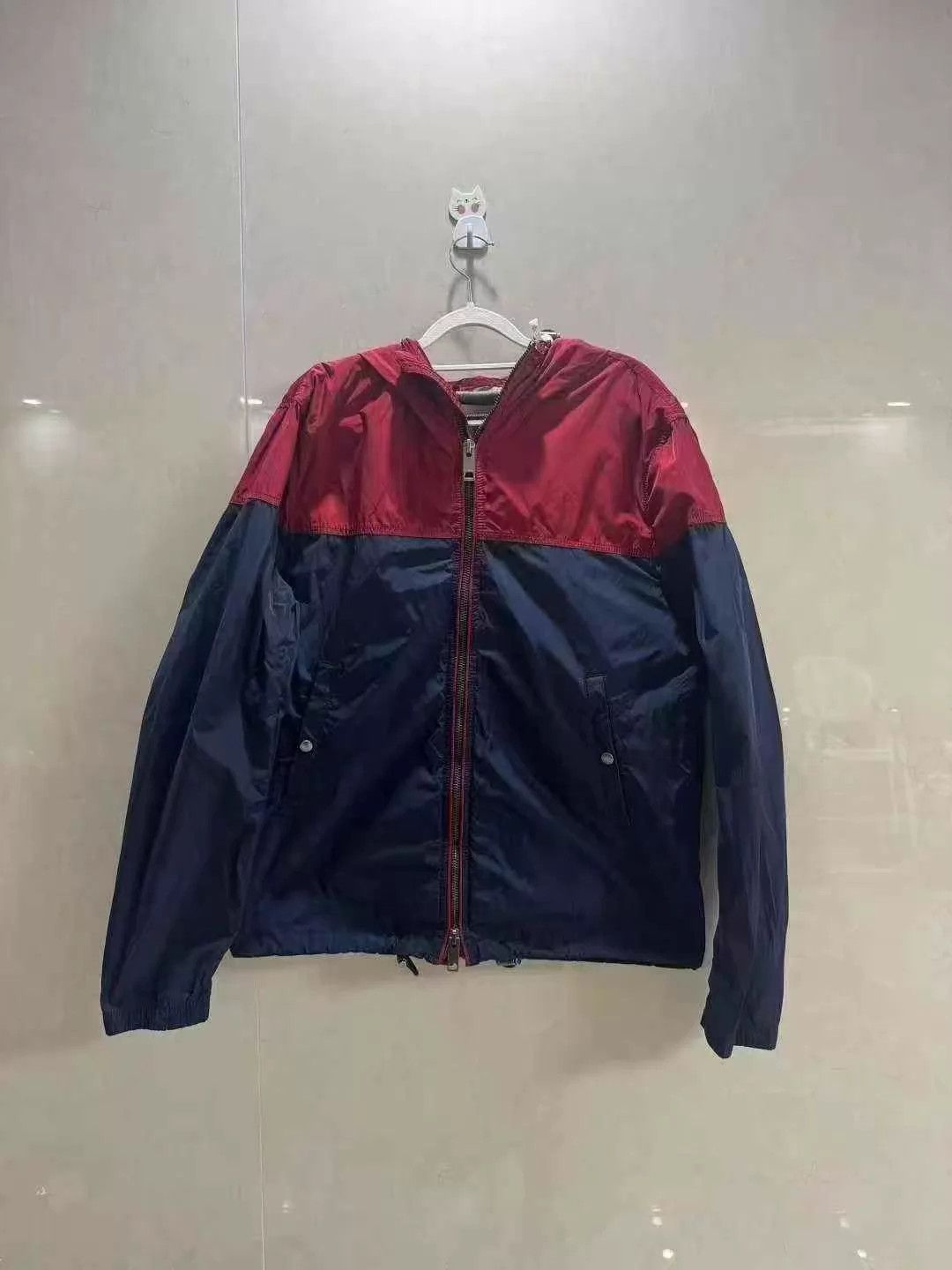Burberry Burberry Check Jacket Red & Blue Lining XL Near Mint Size US XL / EU 56 / 4 - 1 Thumbnail