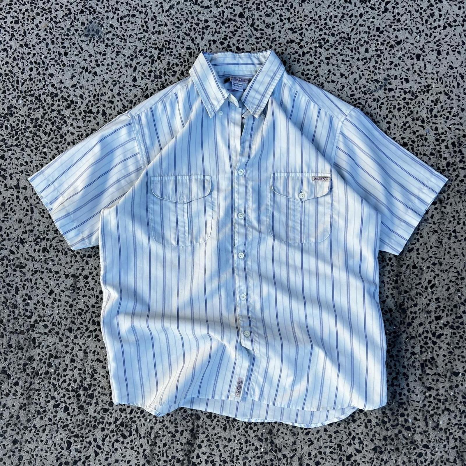 Rusty Rusty Men's White and Blue Tshirt Size US M / EU 48-50 / 2 - 1 Thumbnail