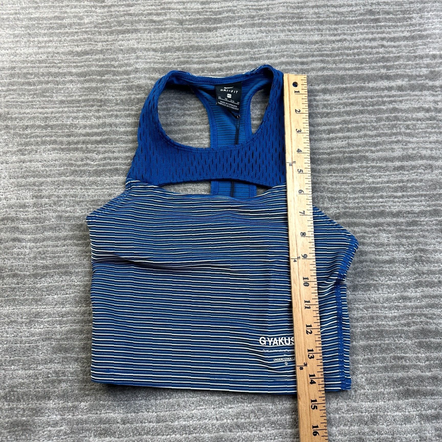 Nike Nike Gyakusou Undercover Knit Tank Womens XS Blue Dri-Fit Running Top Size XS / US 0-2 / IT 36-38 - 7 Thumbnail
