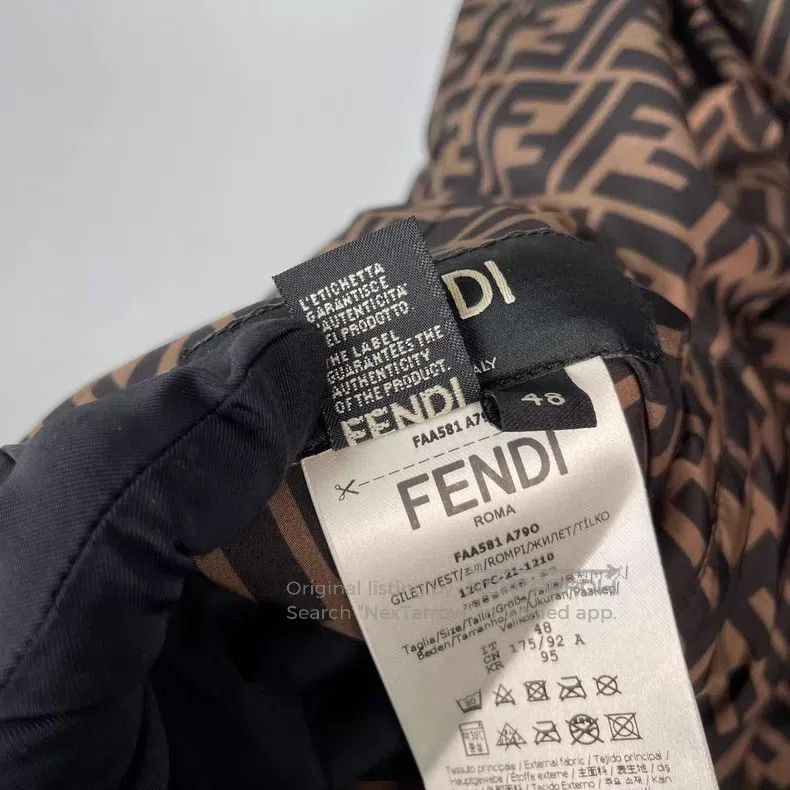 Fendi Fendi Brown Monogram Printed Two-Sided Reversible Stand Co Size US M / EU 48-50 / 2 - 9 Thumbnail
