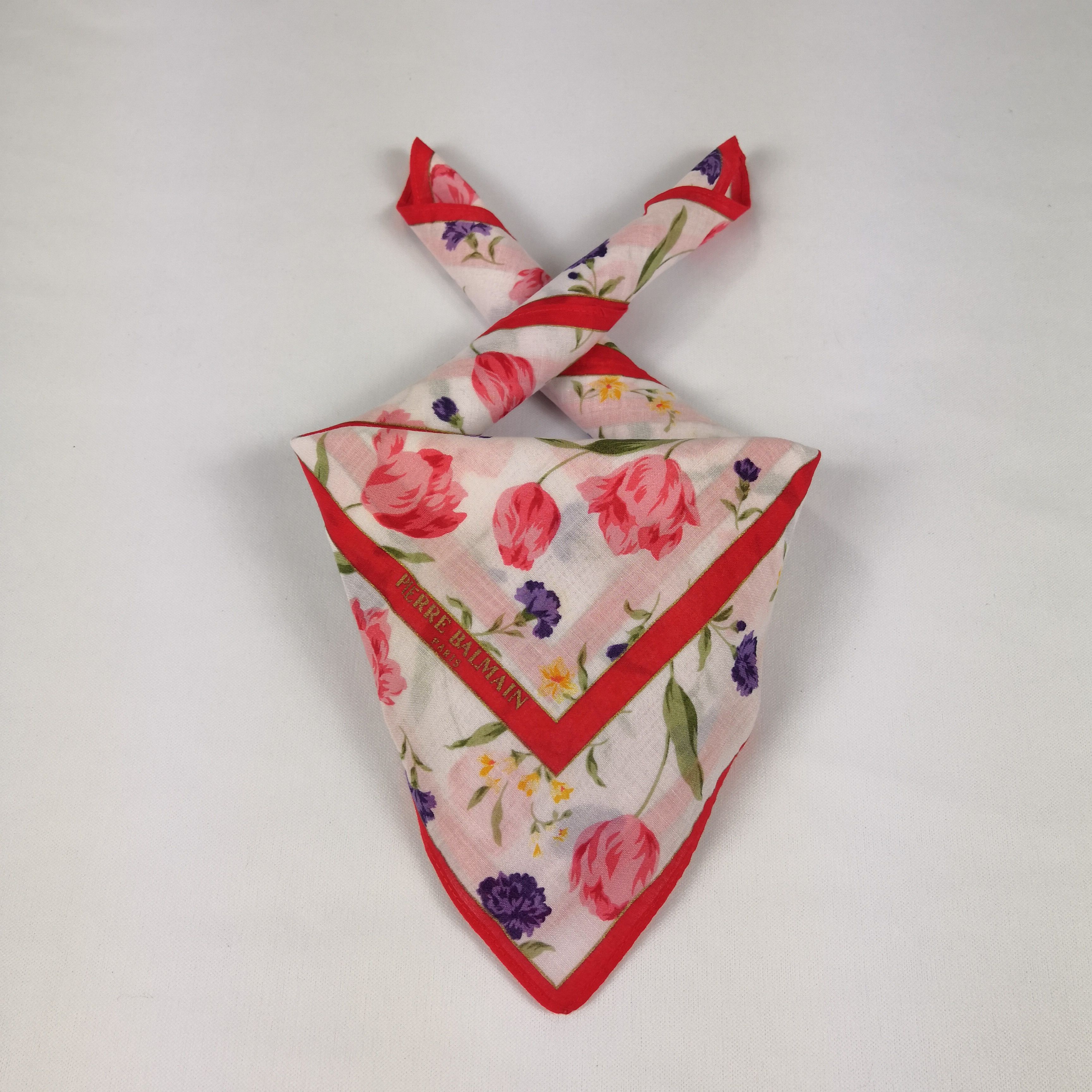 Japanese Brand Vintage Pierre Balmain Handkerchief Bandana Pocket Square Size ONE SIZE - 1 Thumbnail