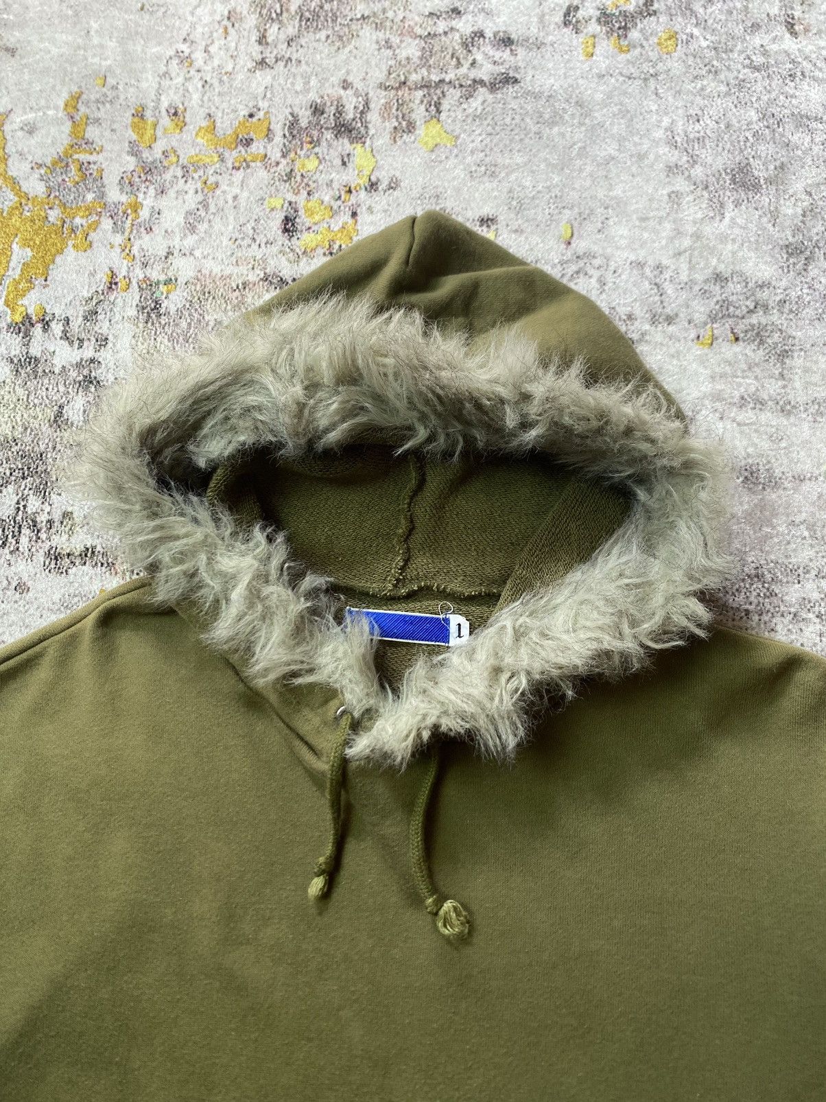 Japanese Brand × Number (N)ine × Takahiromiyashita The Soloist. Rare Vintage 90s Number Nine Blue Tag Fur Hoodie Size US L / EU 52-54 / 3 - 2 Thumbnail