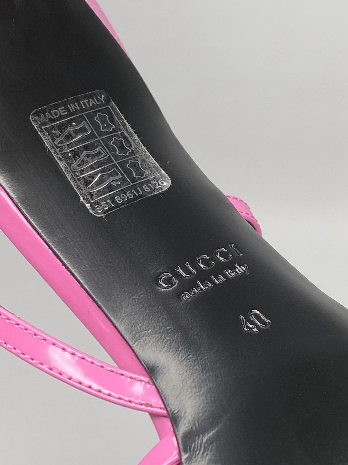 Gucci Gucci Seraphine 75MM Leather Slingback Pumps size 40 Size US 10 / IT 40 - 17 Thumbnail