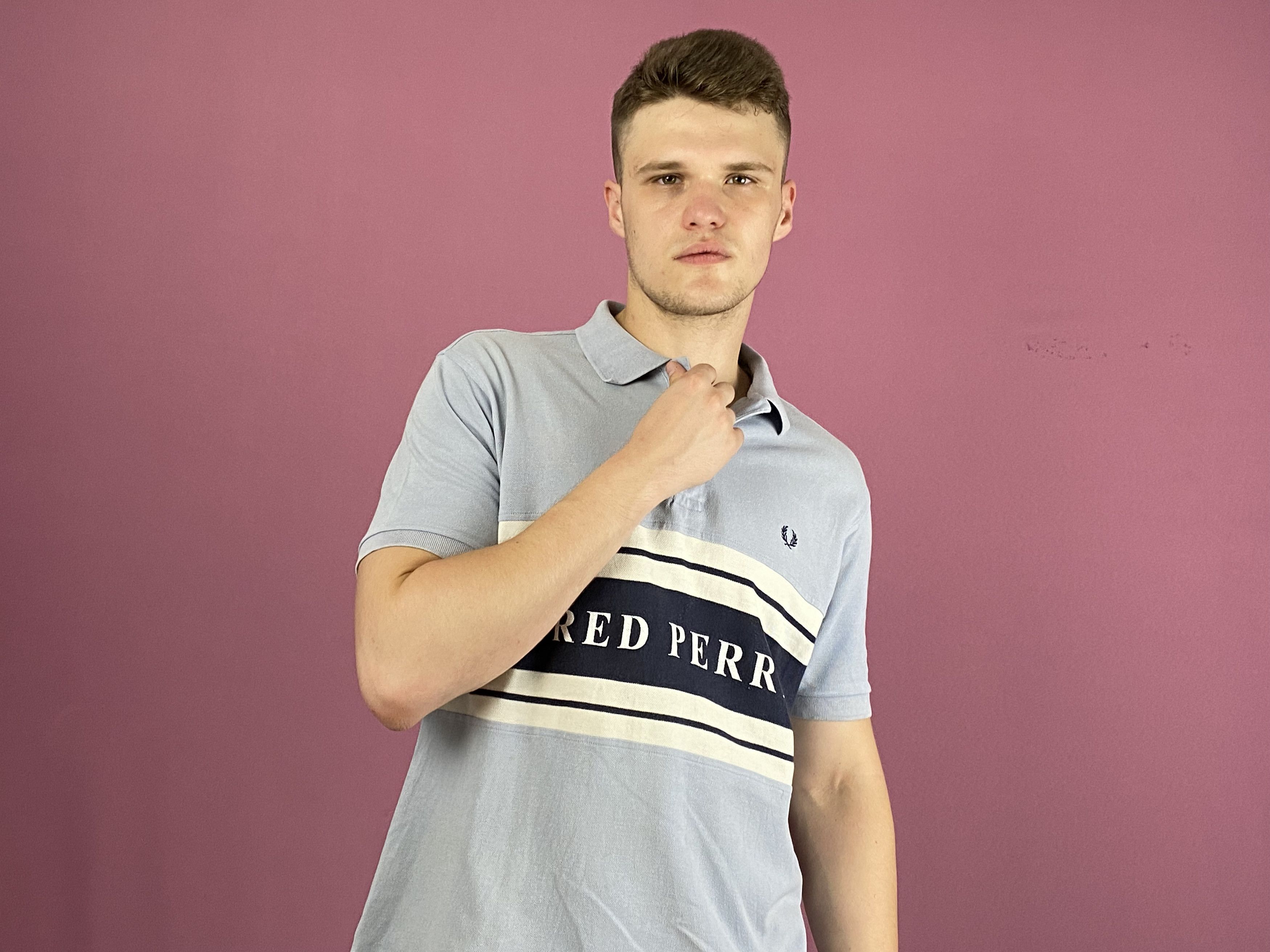 Fred Perry × Vintage Fred Perry Big Logo Vintage Men's Polo Shirt - Size L Size US L / EU 52-54 / 3 - 4 Thumbnail