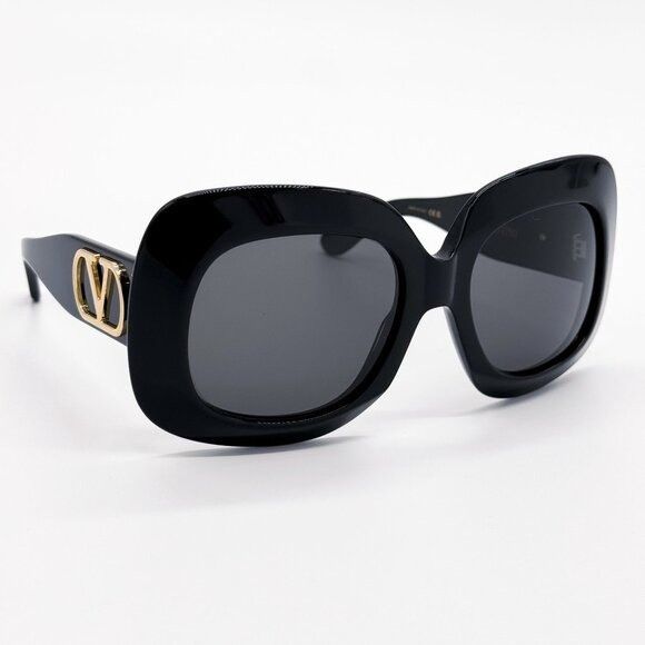 Valentino NEW VALENTINO SUNGLASSES VLS-180A BLACK/GRAY WOMEN EYEWEAR Size ONE SIZE - 2 Thumbnail