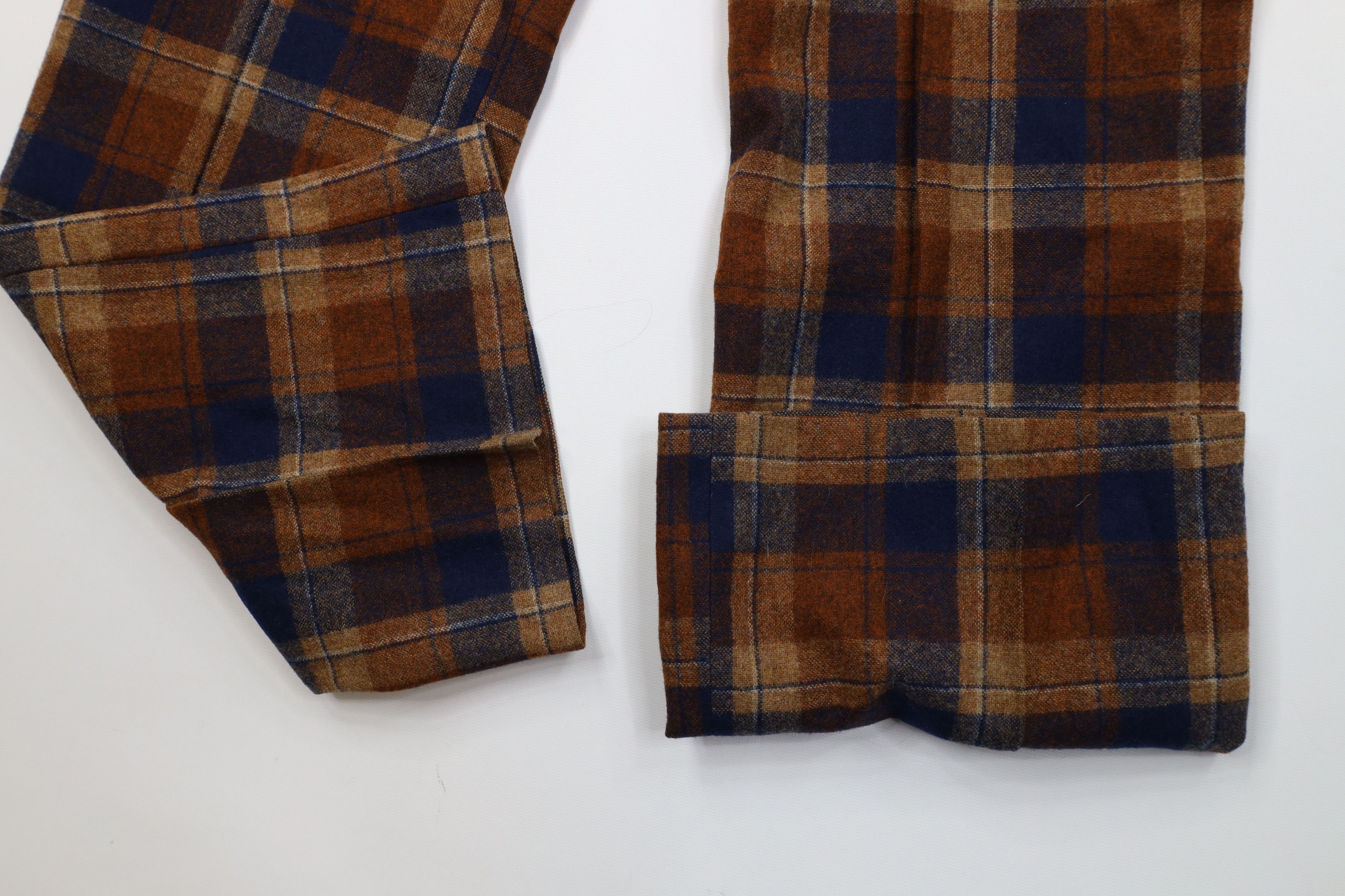 Vintage Vintage 60s Streetwear Bell Bottoms Pants Plaid USA Size 26" / US 2 / IT 38 - 6 Thumbnail