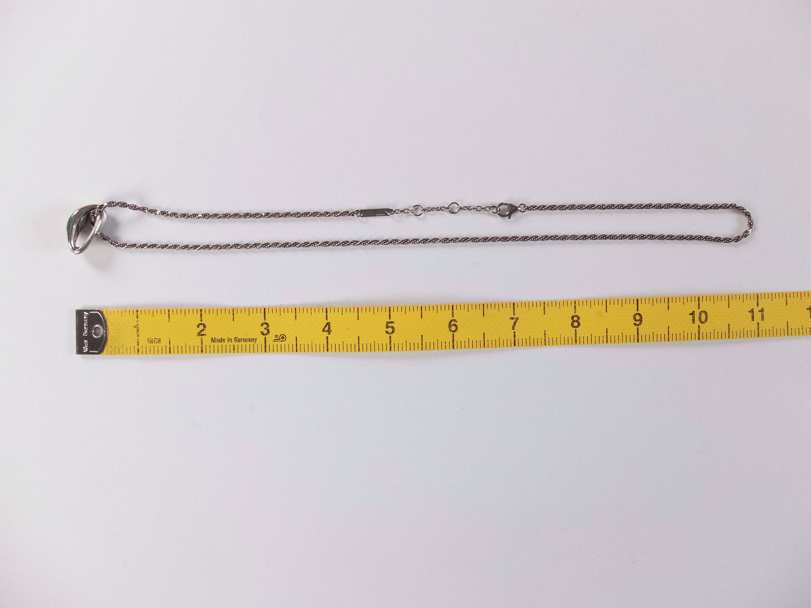 Bottega Veneta BOTTEGA VENETA Trio silver & green pendant necklace q Size ONE SIZE - 10 Thumbnail