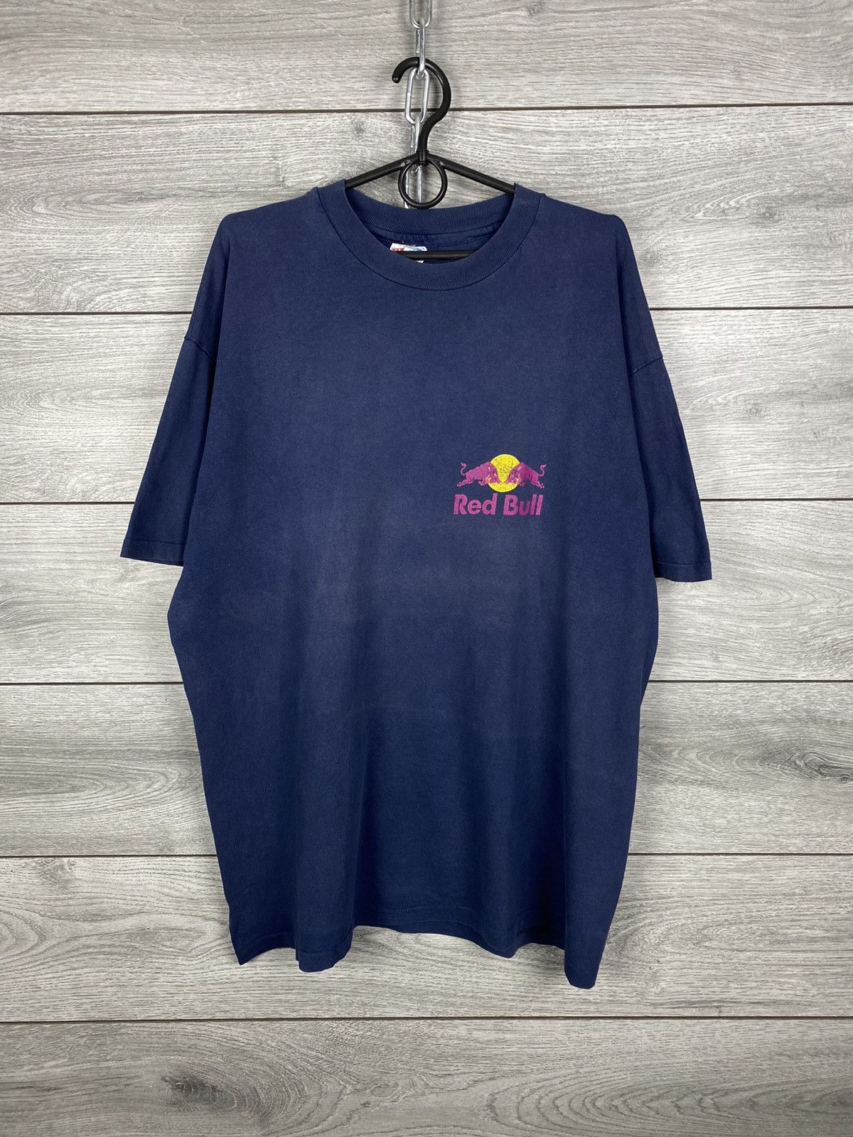 Red Bull Vintage 90s Red Bull Box Fit T Shirt Tee USA Size US XL / EU 56 / 4 - 1 Thumbnail