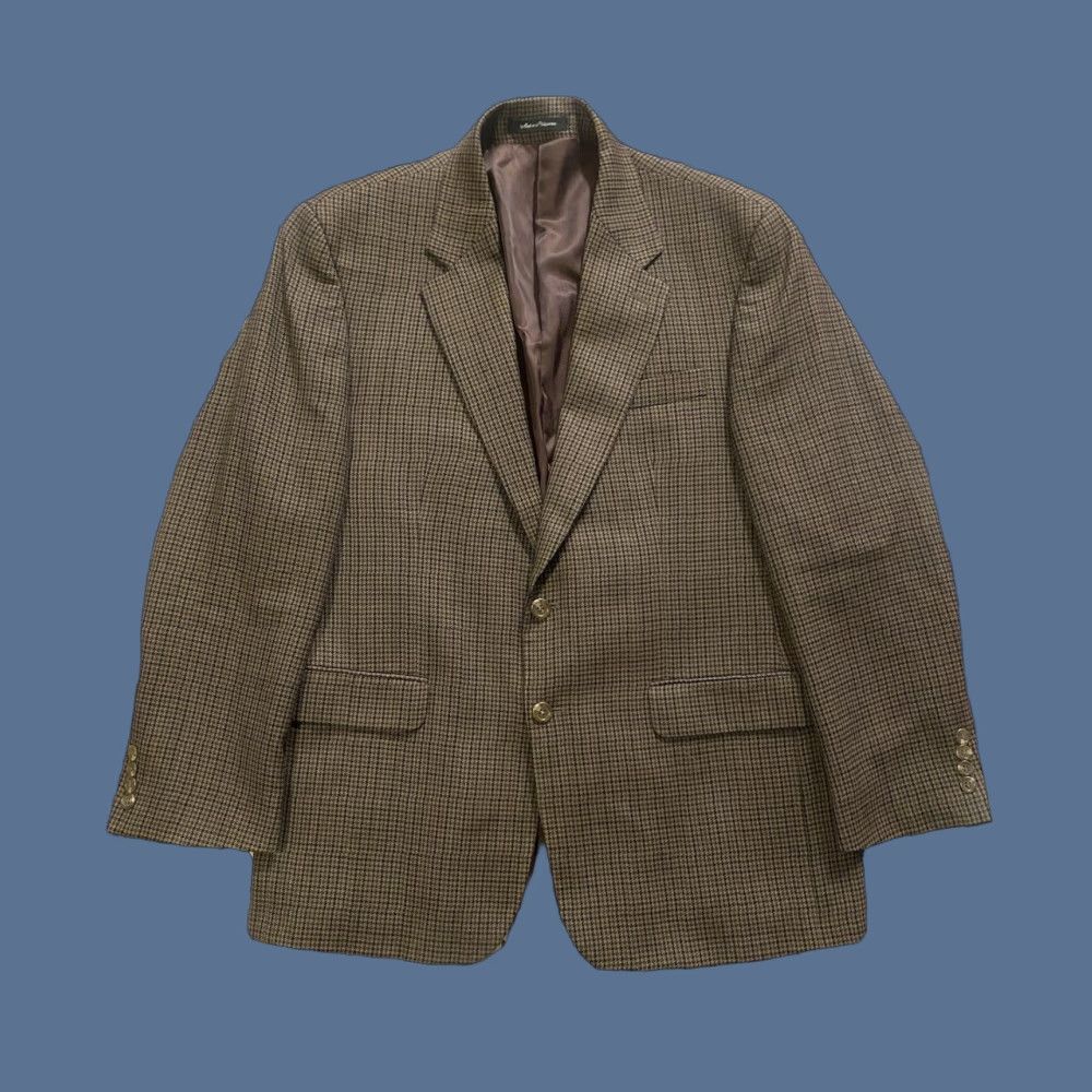 Ralph Lauren Lauren Ralph Lauren Men’s 100% Wool Houndstooth Blazer 2 Button Size 42R Size 42R - 1 Thumbnail