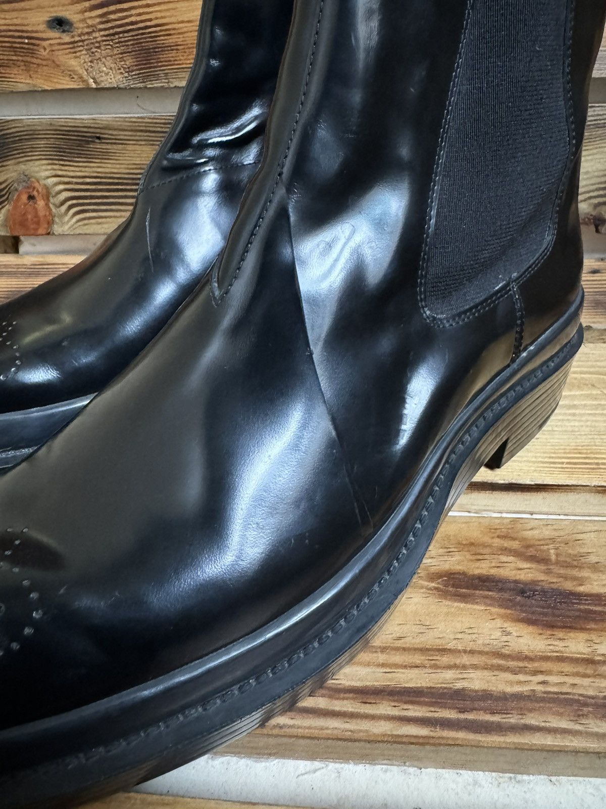 Prada Oxford ankle Chelsea boots Size US 9 / EU 42 - 9 Thumbnail