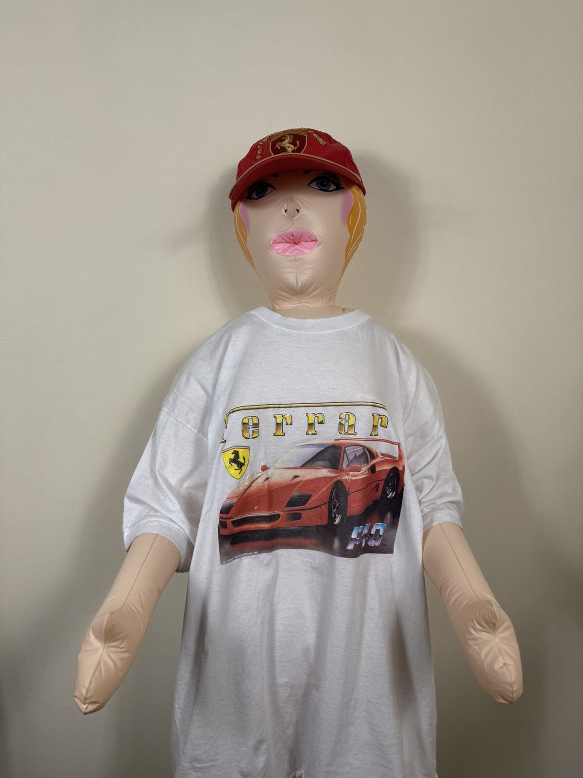 Ferrari × Vintage Ferrari F40 1991 Target International Supercar T Shirt Size US L / EU 52-54 / 3 - 10 Thumbnail