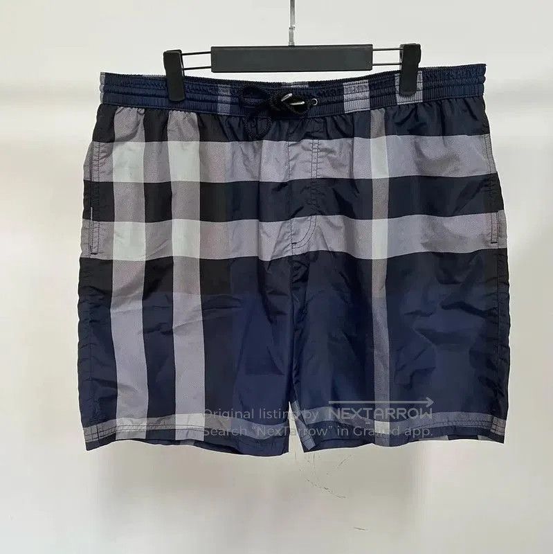 Burberry Burberry Men's Navy Checkered Swim Trunks. Size US 44 / EU 60 - 1 Thumbnail