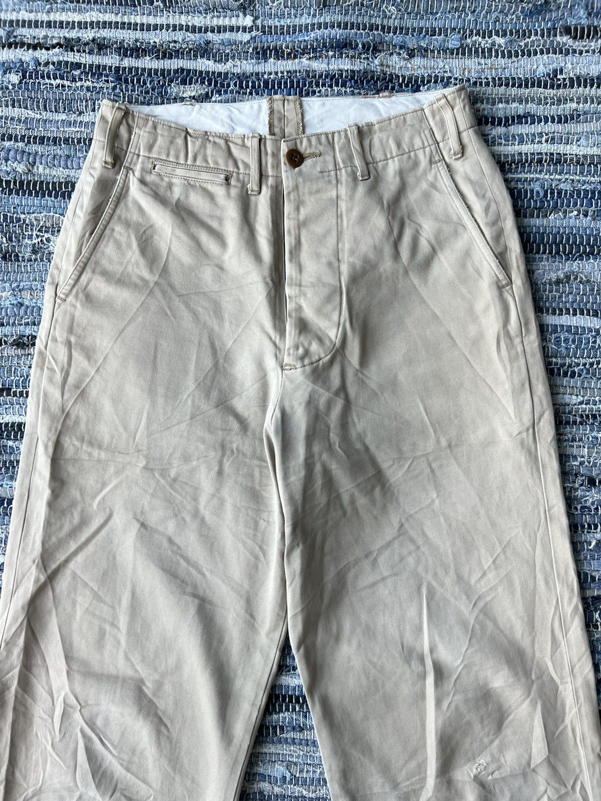 Buzz Rickson's Vintage 1940s US Army Officers Trousers Wide Leg Pants Buzz Size US 28 / EU 44 - 2 Thumbnail