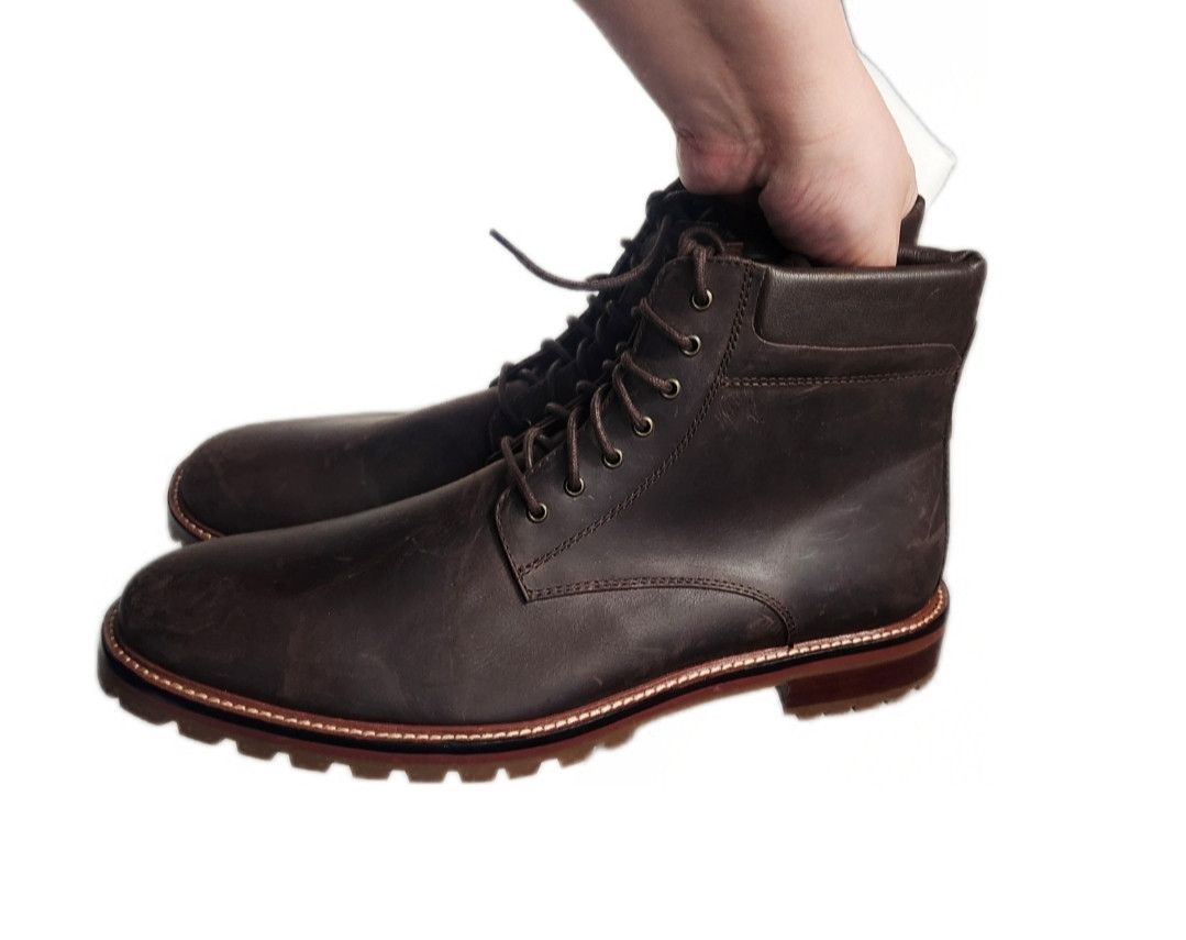 image of Very Warfield And Grand Warfield & Grand Cody Lug Sole Leather Boot Brown Size 13, Men's