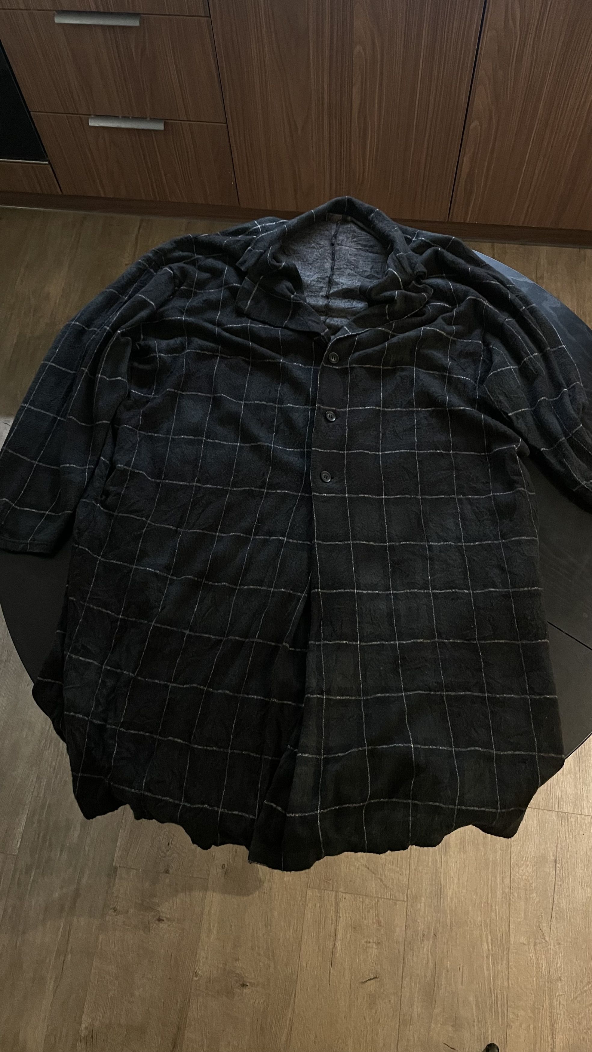Yohji Yamamoto Yohji Yamamoto Oversized single-breasted coat Size US L / EU 52-54 / 3 - 1 Thumbnail