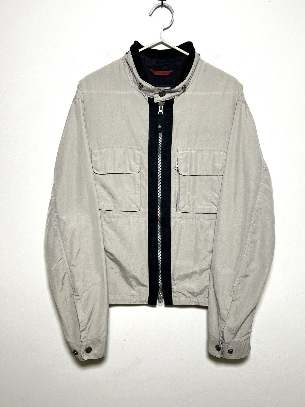 Giorgio Armani armani y2k multipocket moto biker jacket M-L Size US M / EU 48-50 / 2 - 2 Thumbnail