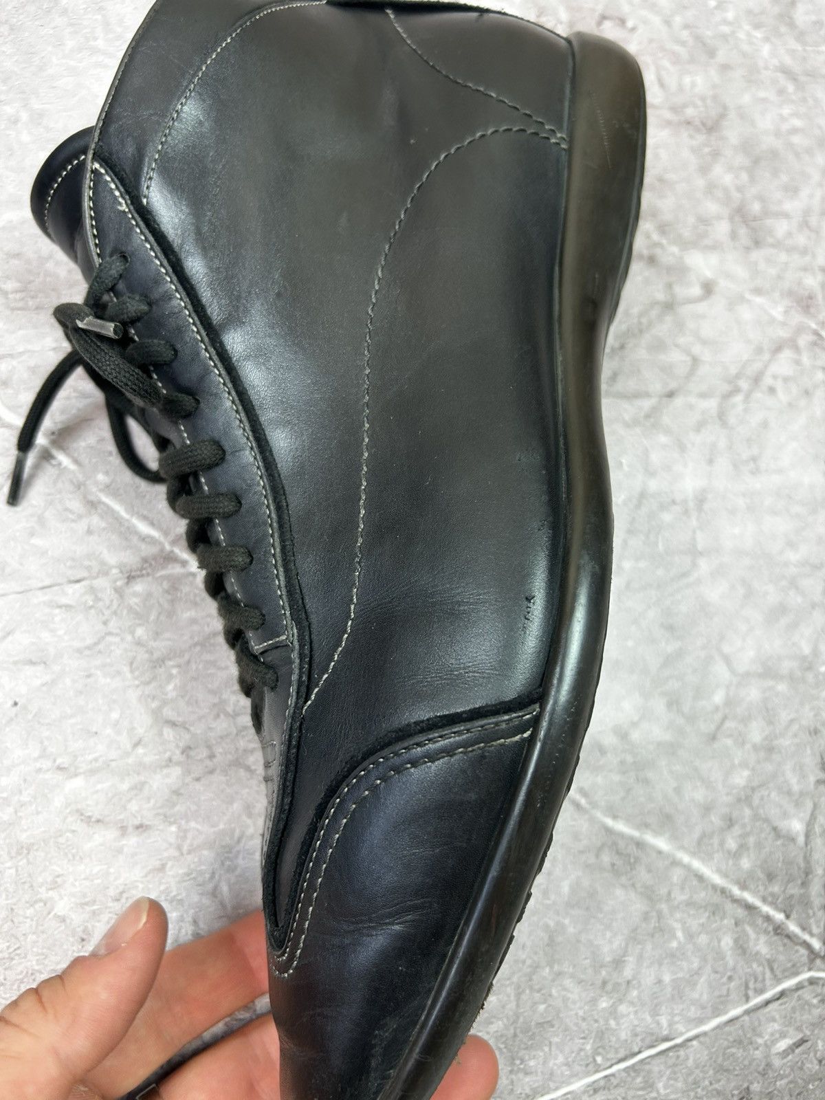 Santoni SANTONI CLUB Mens Black Soft Leather Ankle Boots Fashion Size US 7 / EU 40 - 8 Thumbnail
