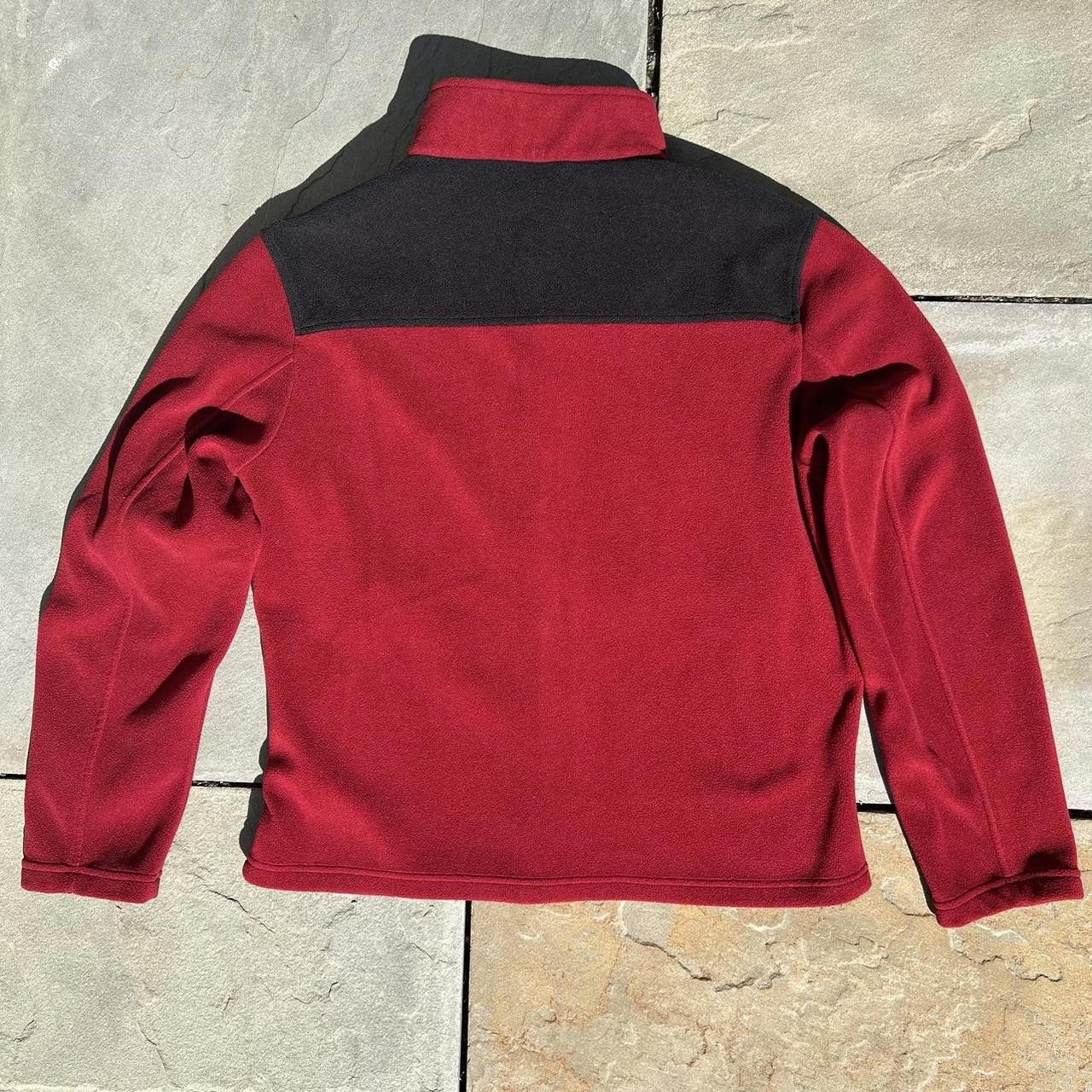 Tommy Hilfiger Tommy Hilfiger Red and Black Colorblock Fleece Jacket Size US M / EU 48-50 / 2 - 2 Thumbnail