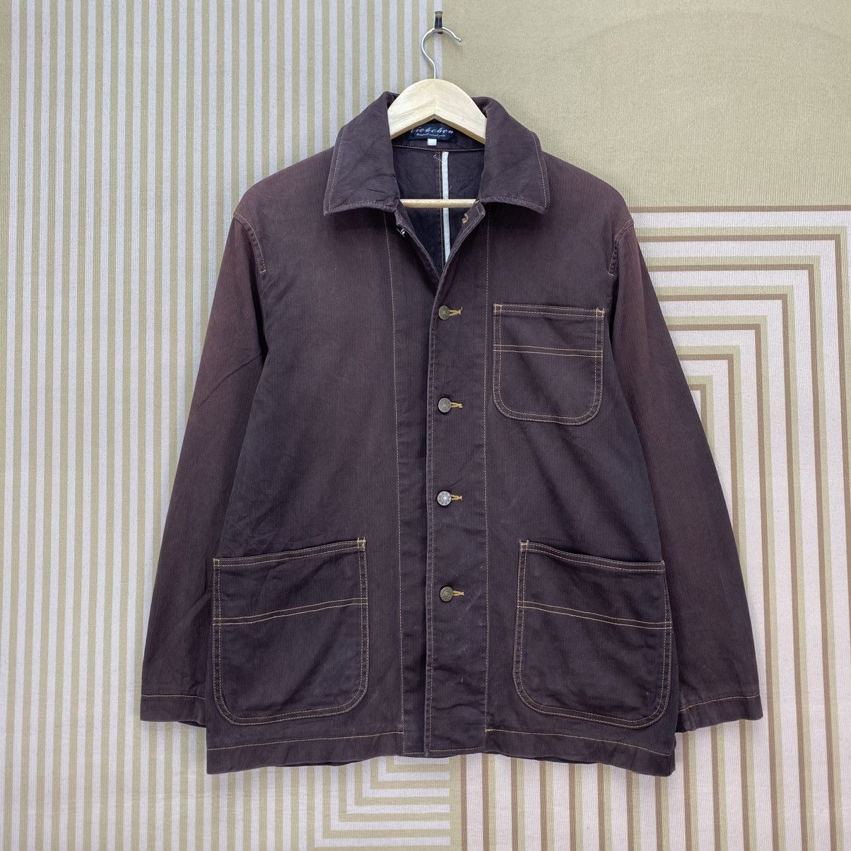 Le Laboureur 🫶Vintage Faded Liebchen Worker Jacket -French Style Jacket Size US M / EU 48-50 / 2 - 1 Thumbnail