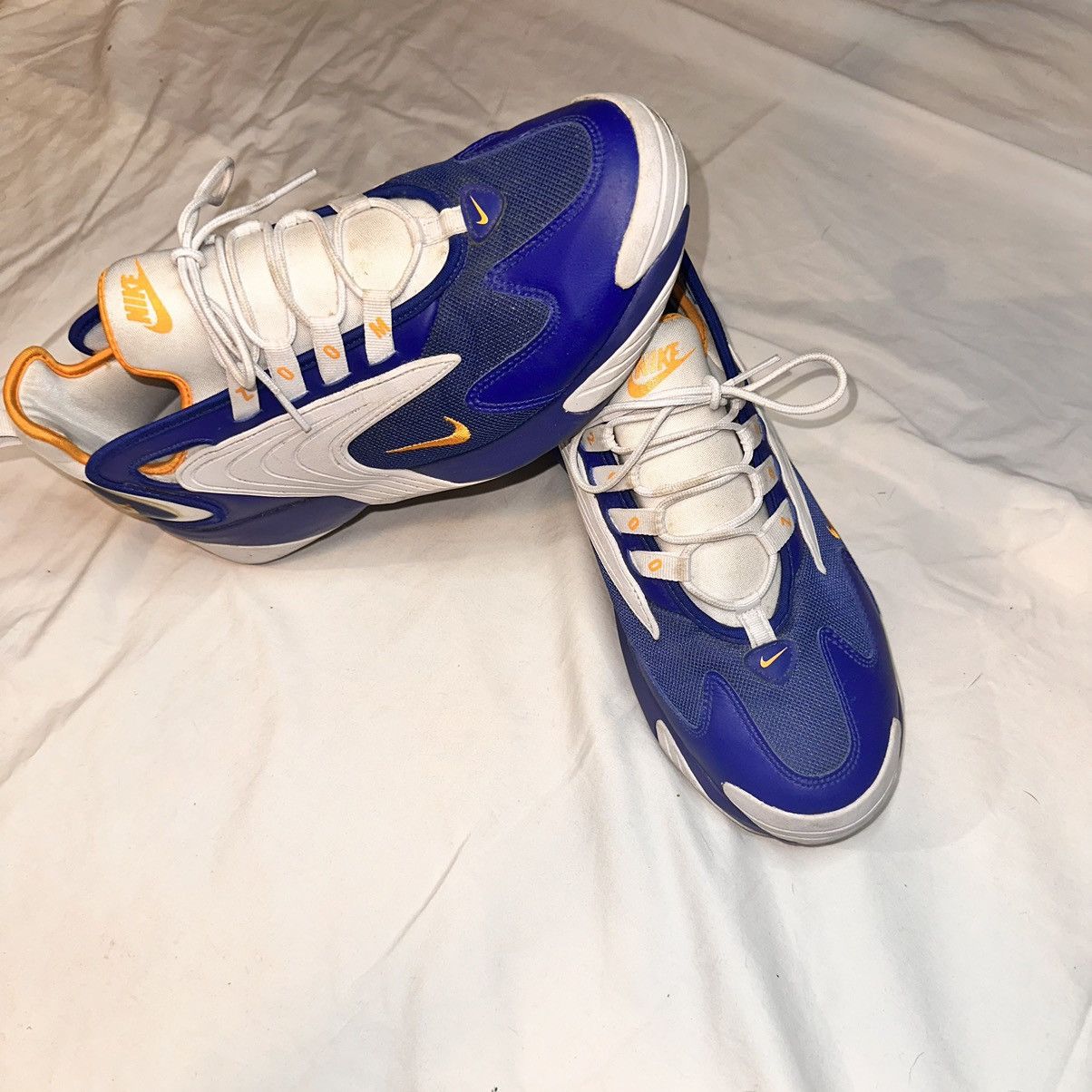 Nike Nike Air Zoom Low Blue Yellow White 10.5 Size US 10.5 / EU 43-44 - 4 Thumbnail