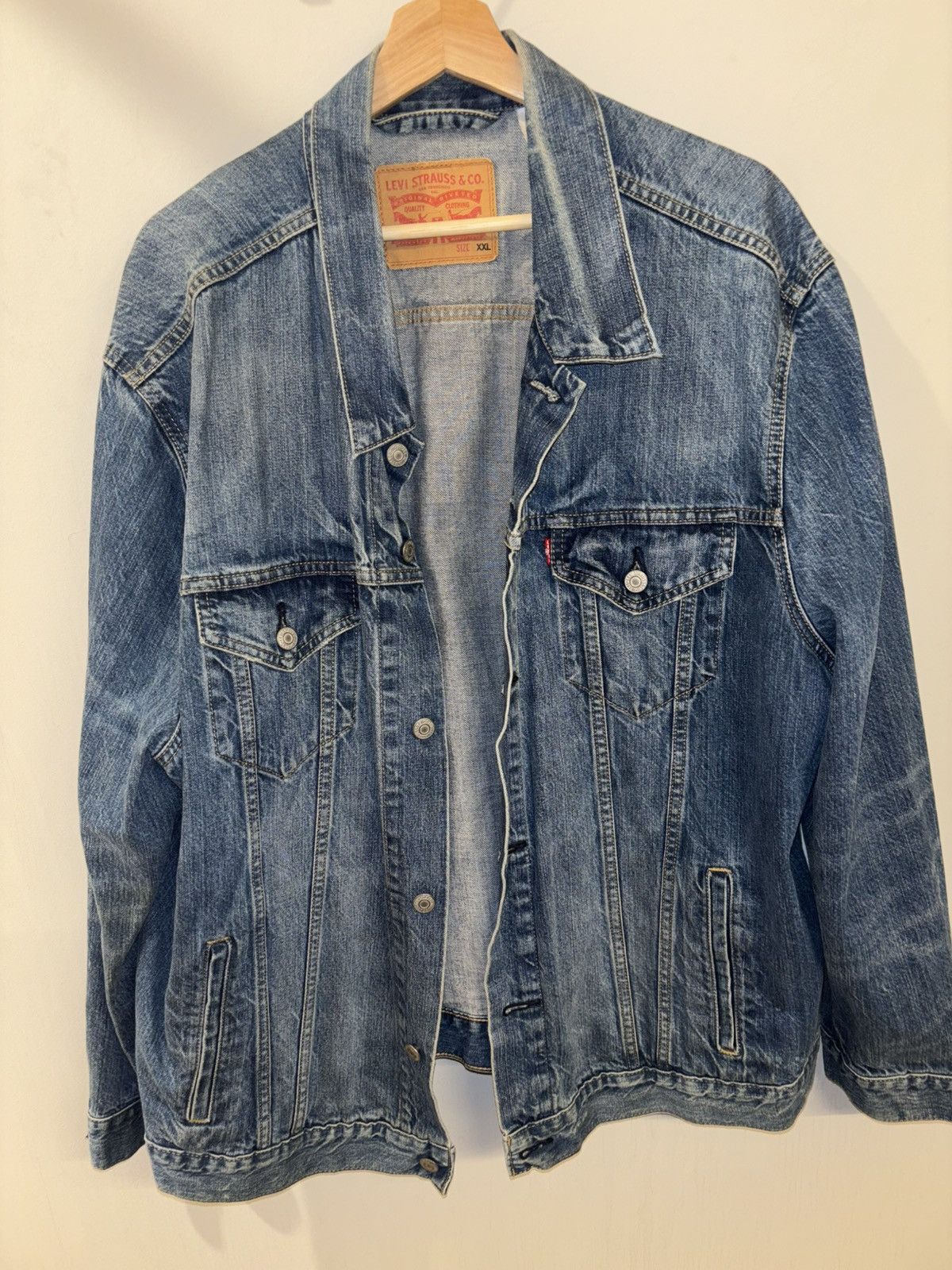 Levi's Levis blue denim jacket Size US XXL / EU 58 / 5 - 1 Thumbnail